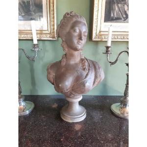 Busto terracotta donna