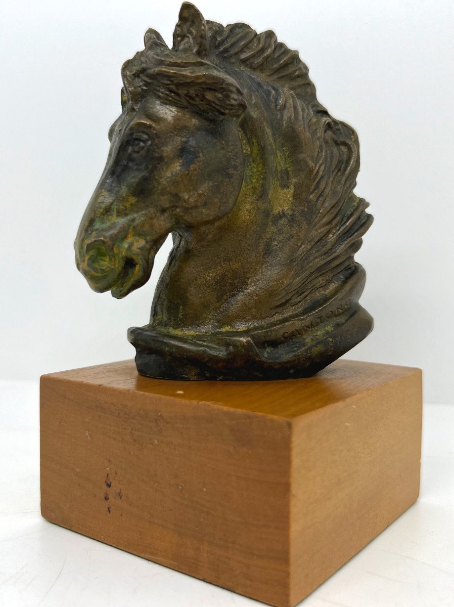 Il cavallo di Ulisse bronzo XX sec.-photo-2