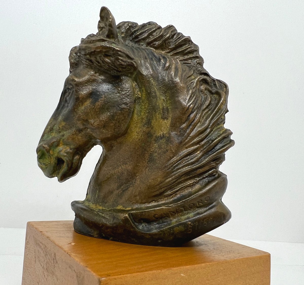 Il cavallo di Ulisse bronzo XX sec.-photo-4