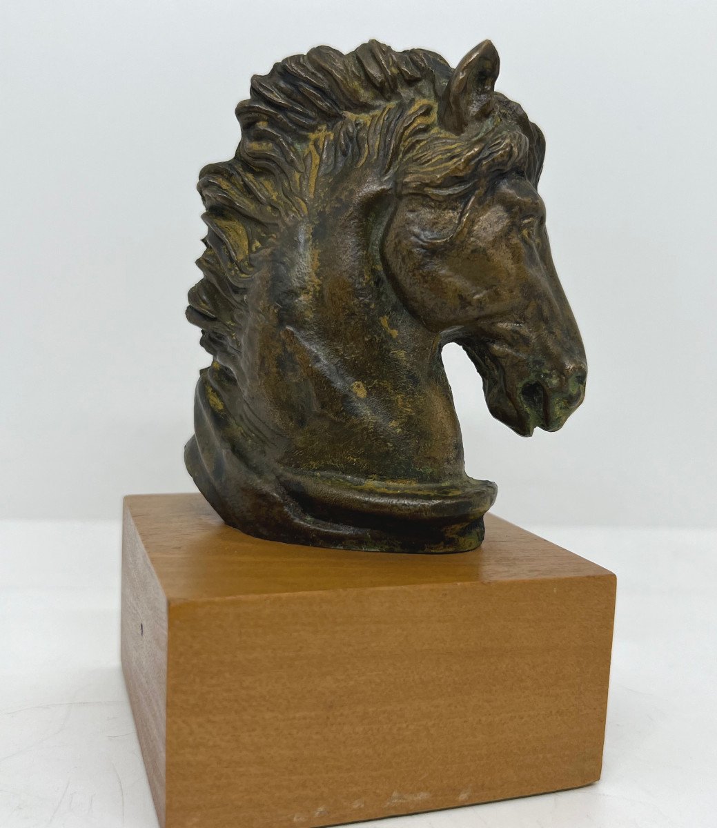 Il cavallo di Ulisse bronzo XX sec.-photo-2