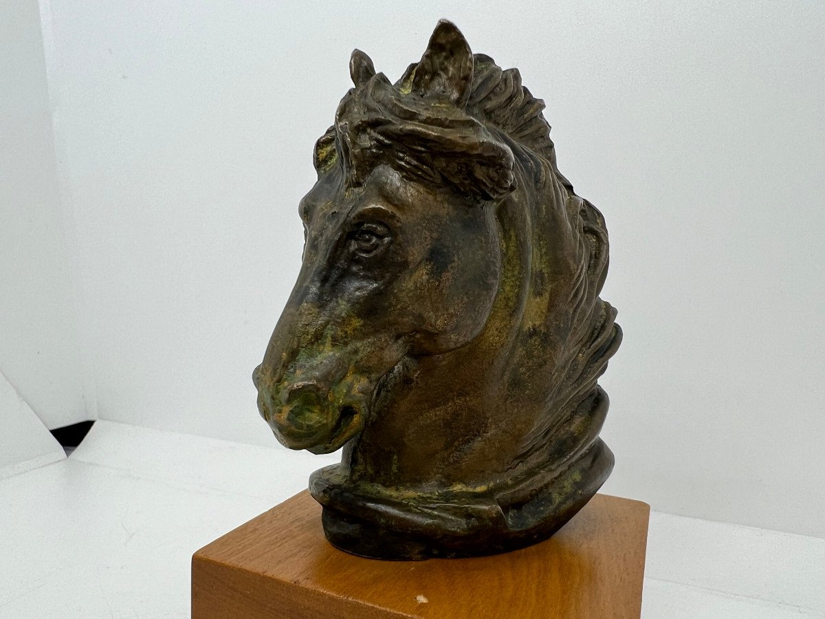 Il cavallo di Ulisse bronzo XX sec.-photo-3