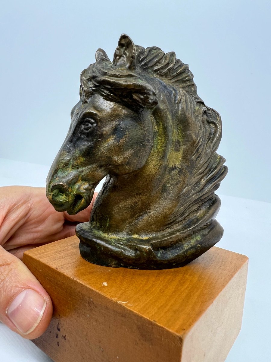 Il cavallo di Ulisse bronzo XX sec.-photo-7