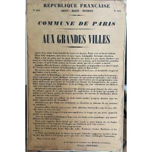 Parigi 1871 manifesto insurrezionalista n 323