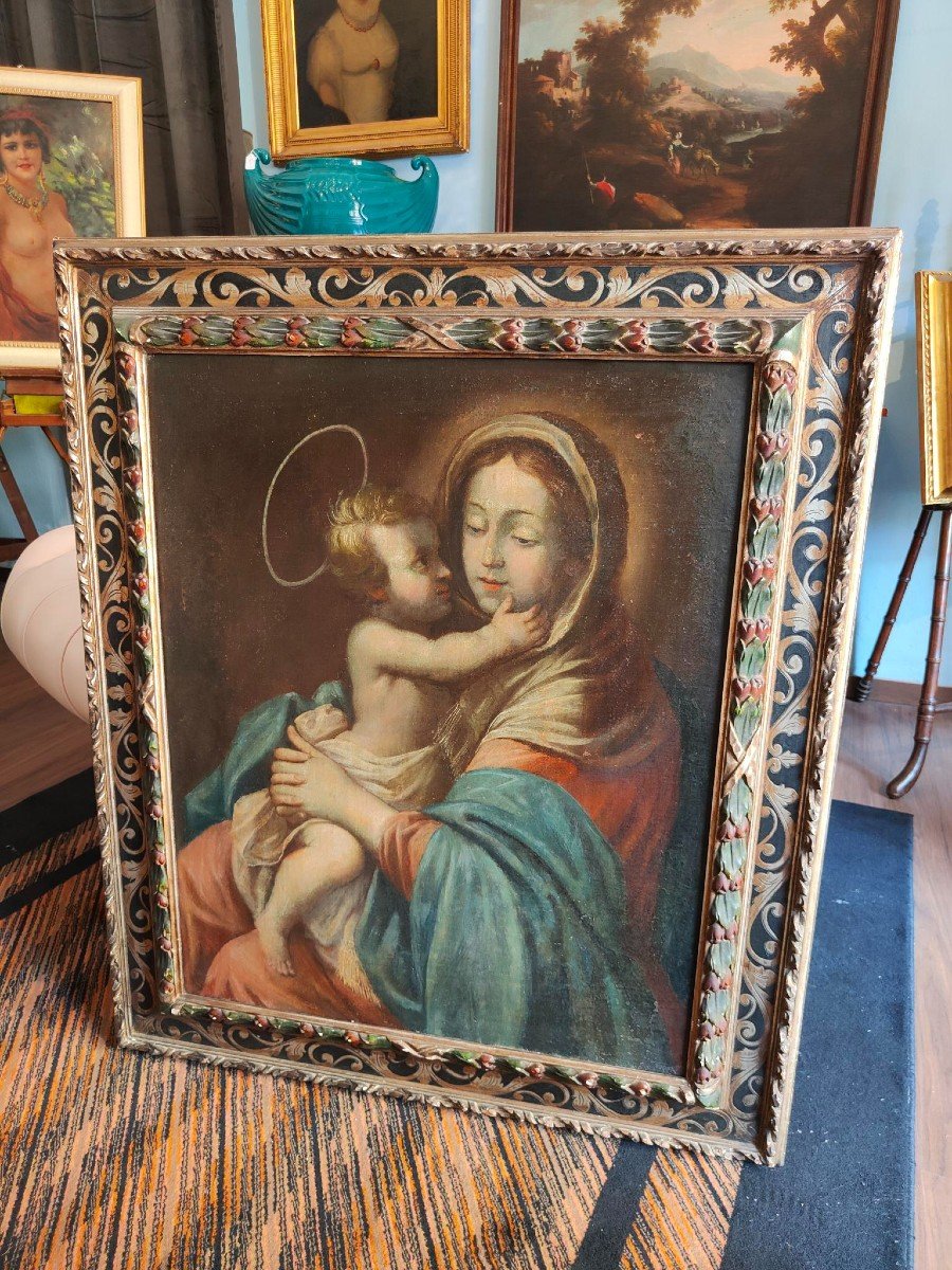 Dipinto, Madonna con bambino, epoca: XVIII secolo-photo-2