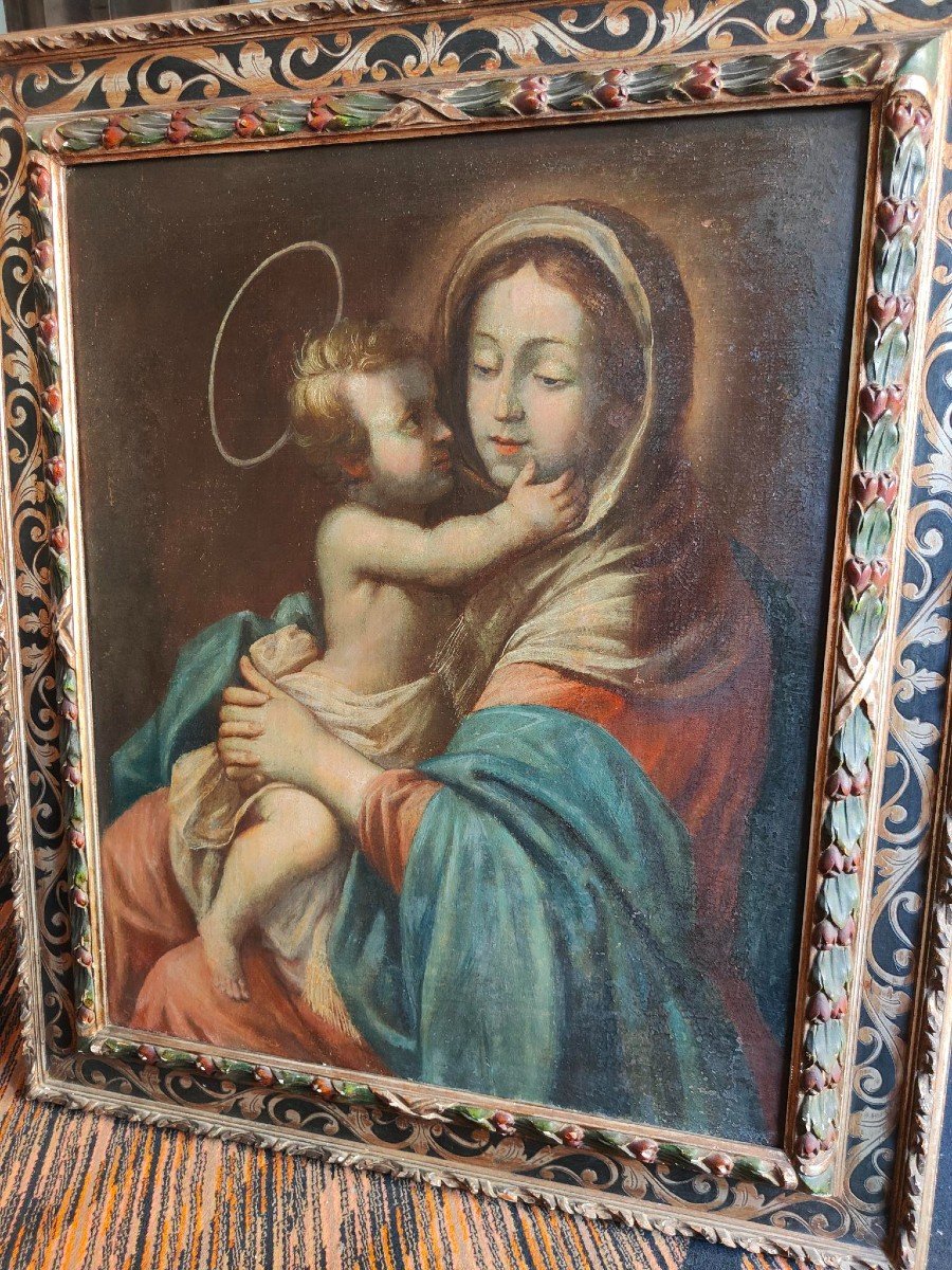 Dipinto, Madonna con bambino, epoca: XVIII secolo-photo-3