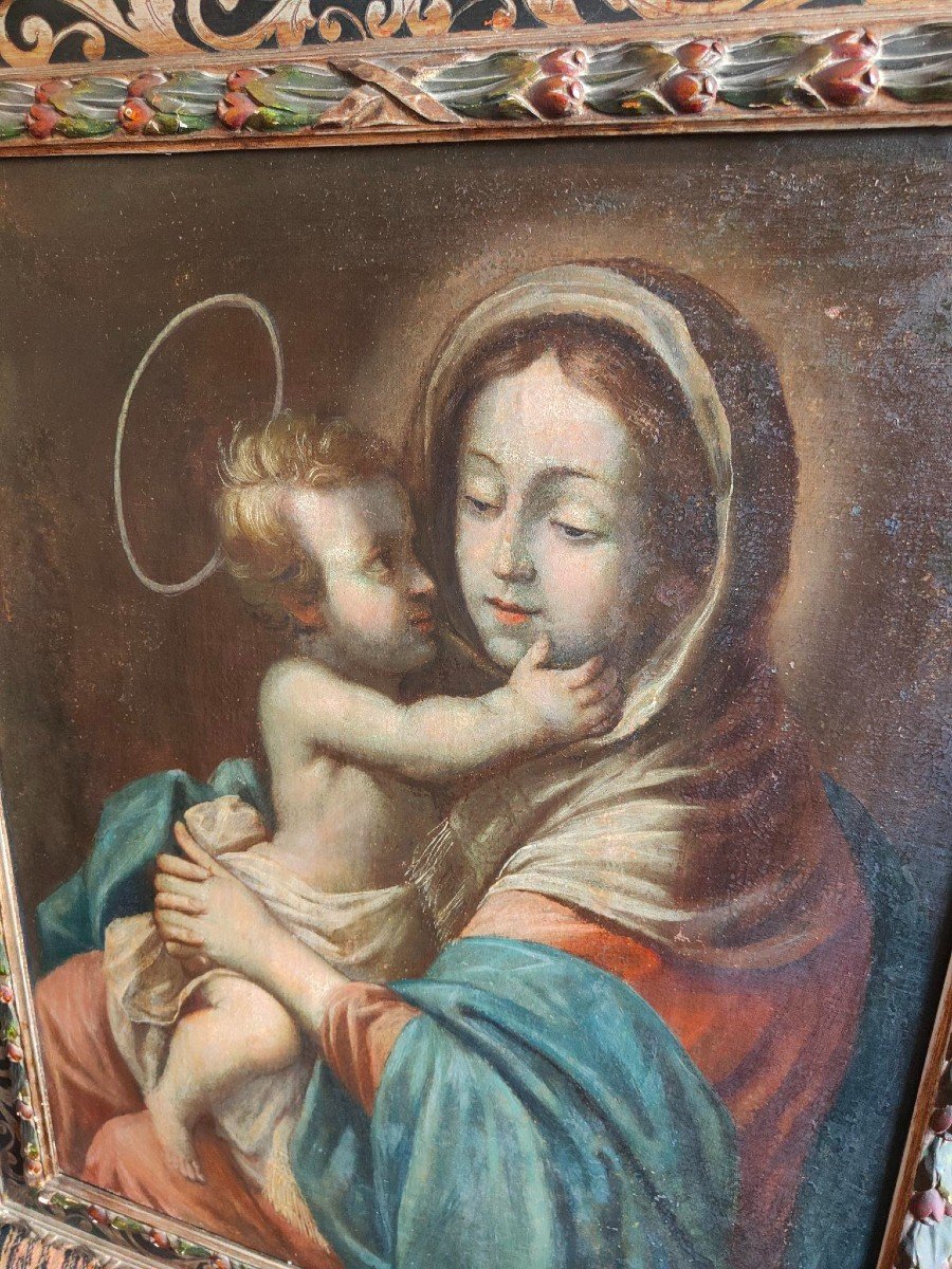 Dipinto, Madonna con bambino, epoca: XVIII secolo-photo-4