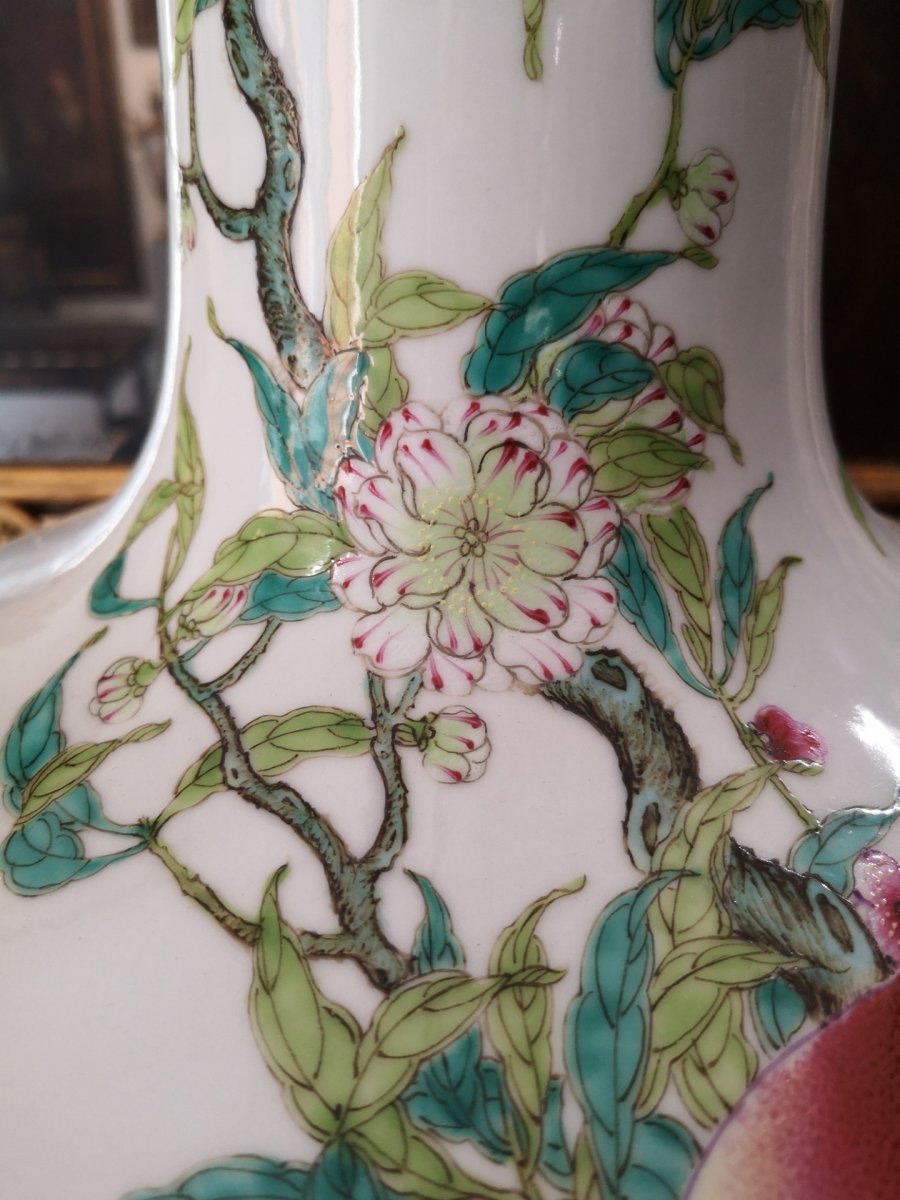  Grand Vase En Porcelaine, Chine-photo-2