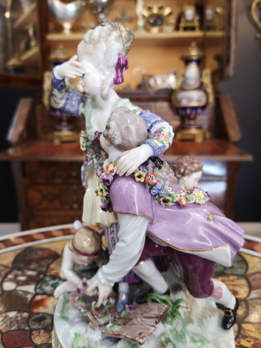 Groupe De Porcelaine De Meissen-photo-3