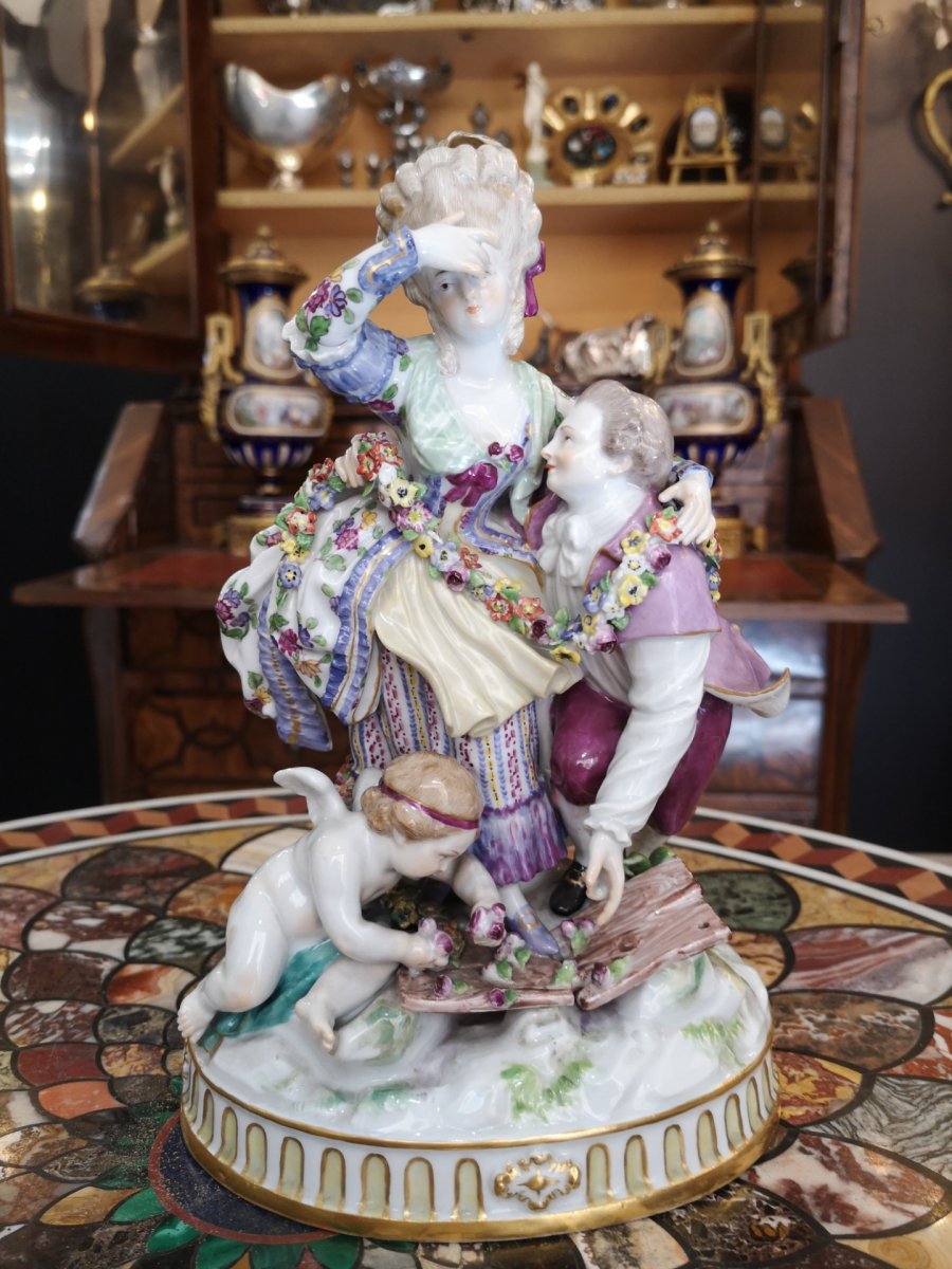 Groupe De Porcelaine De Meissen