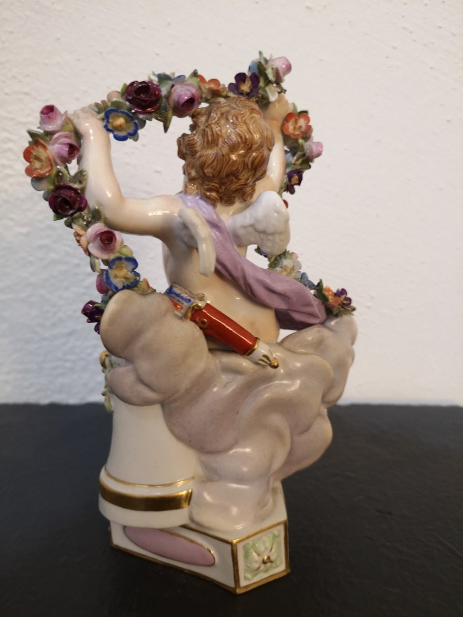  Chérubin En Porcelaine De Meissen-photo-4