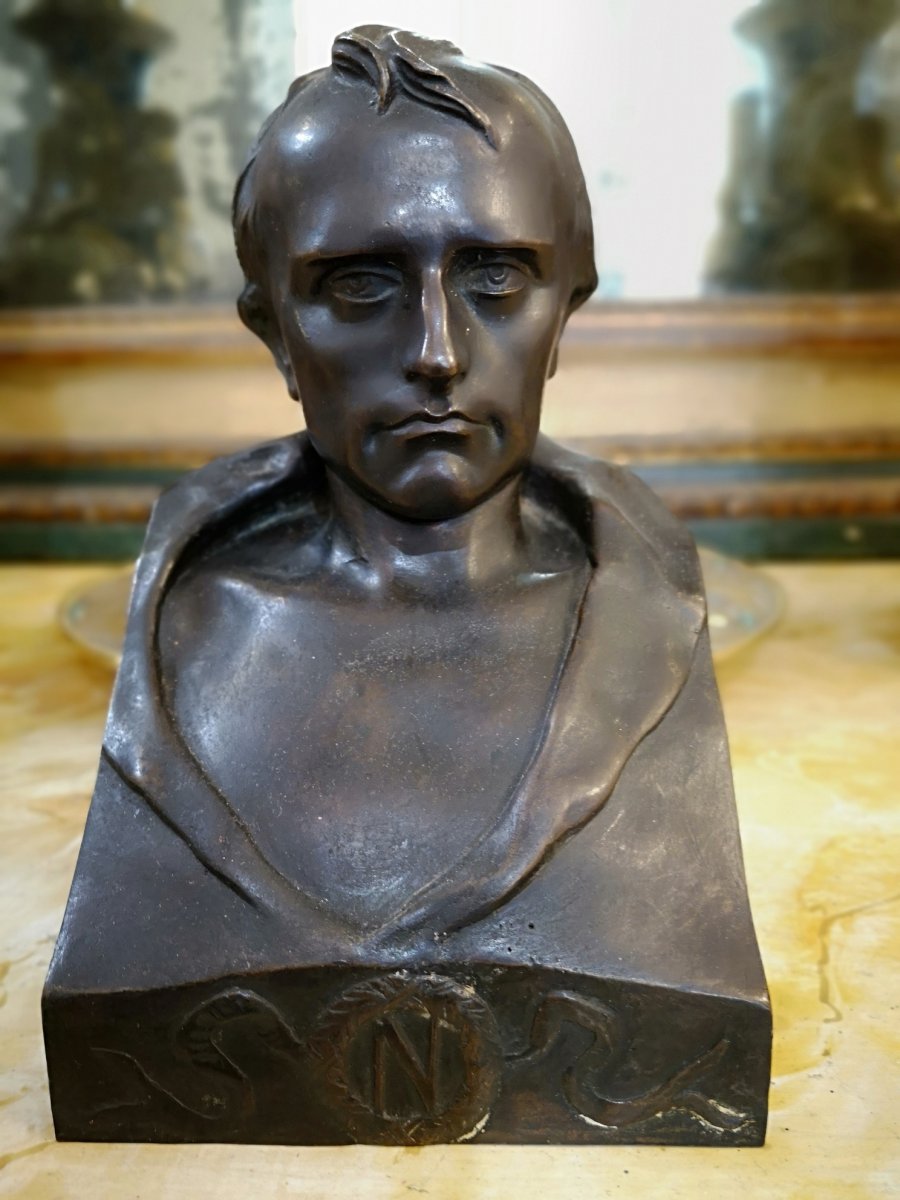 Buste De Napoléon Bonaparte, Sculpteur Vincenzo Vela-photo-2