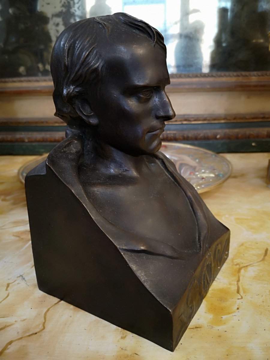 Buste De Napoléon Bonaparte, Sculpteur Vincenzo Vela-photo-1