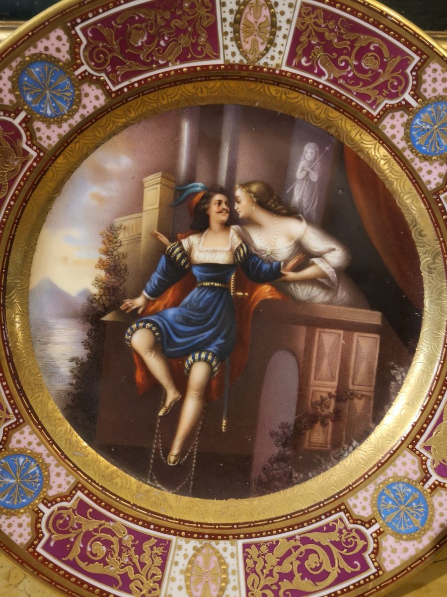 Série d'Assiettes En Porcelaine De Vienne, XIXe Siècle-photo-6