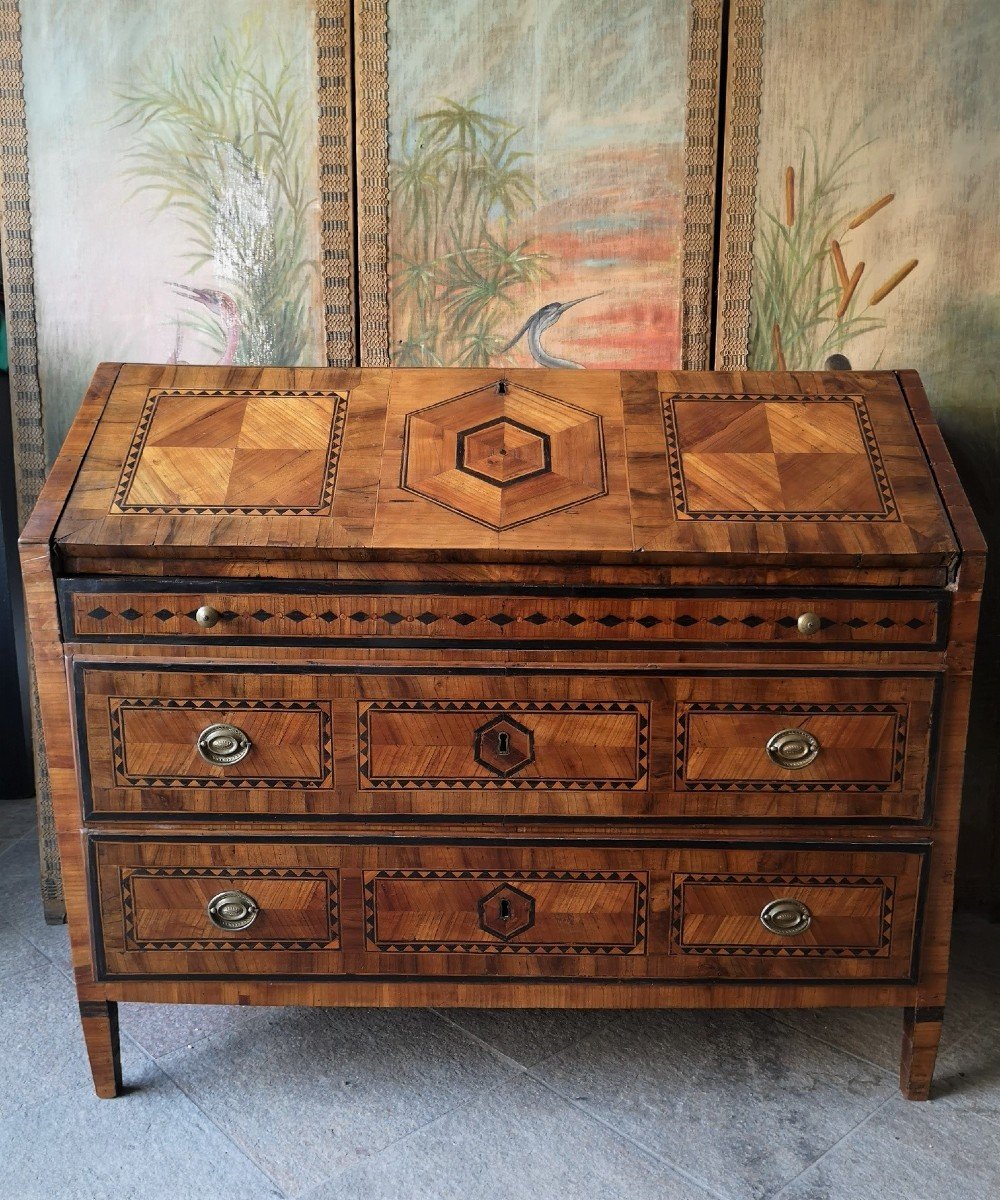 Commode à rabat, époque: XVIIIe Siècle