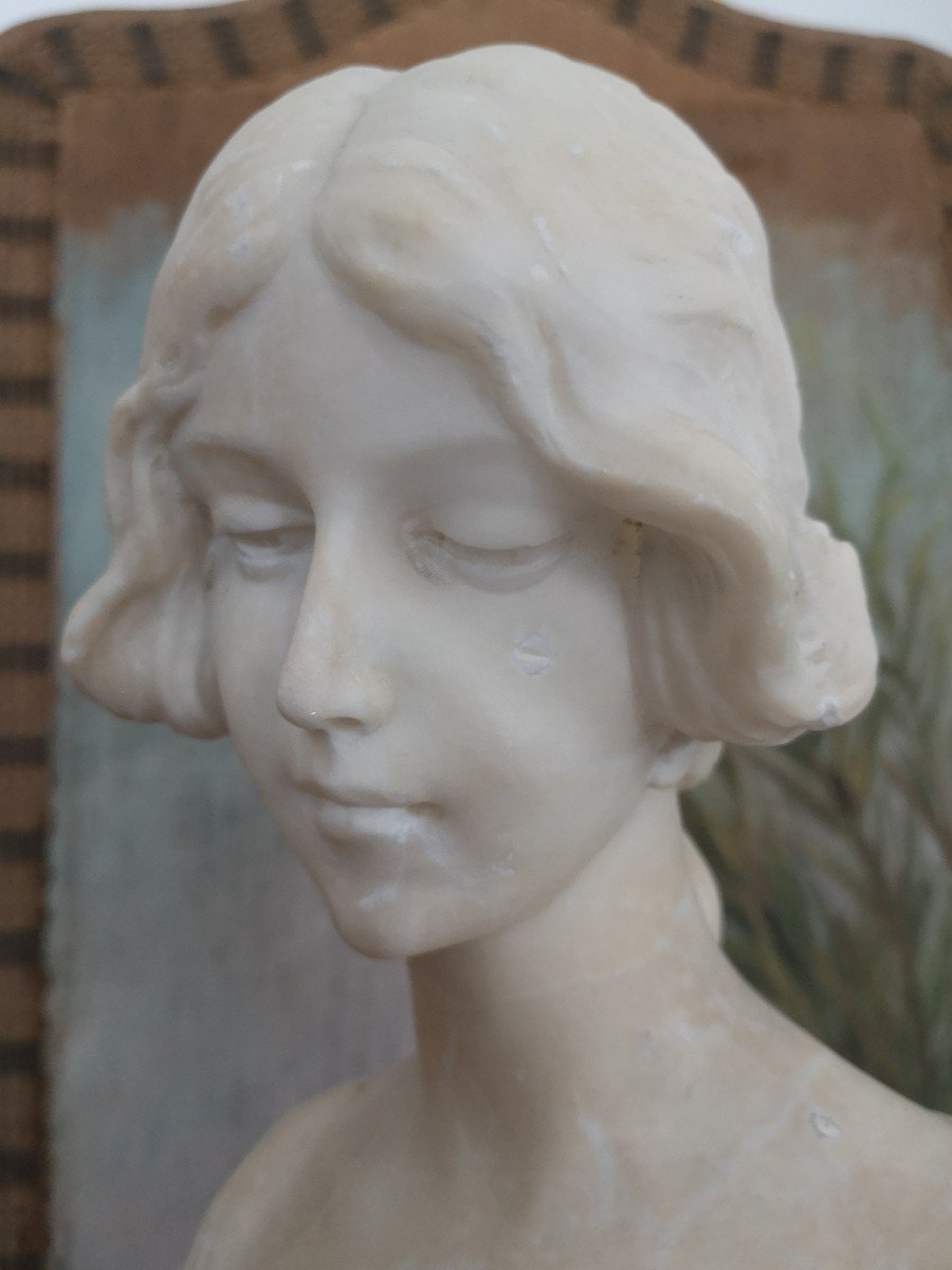 Sculpture, Buste De Femme-photo-2