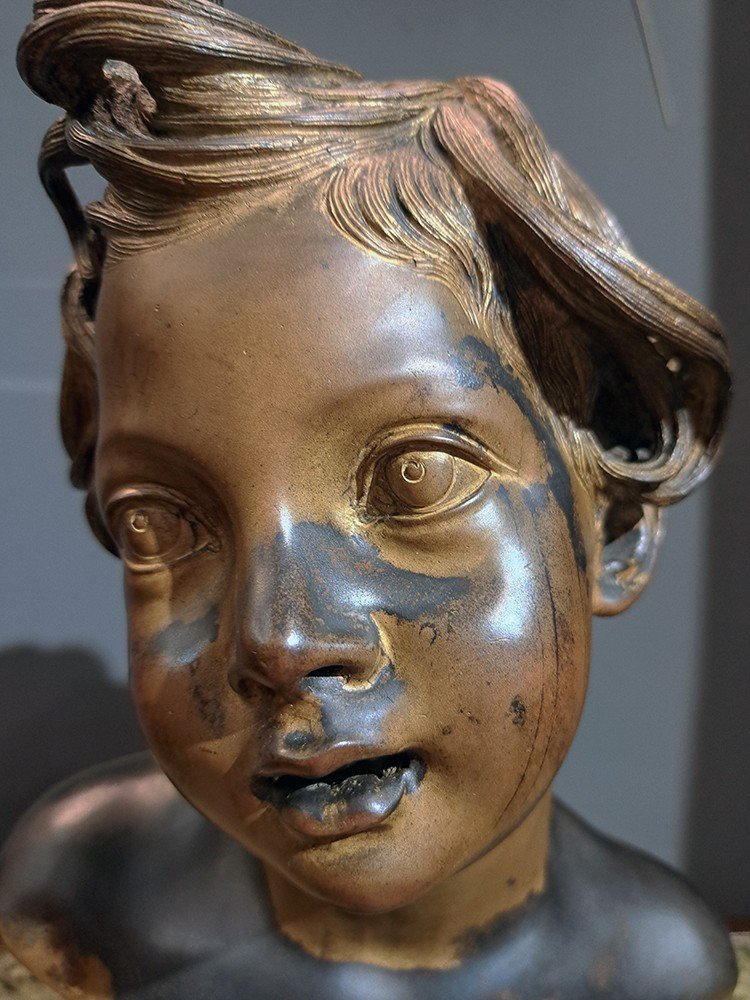 Piccolo busto in bronzo-photo-3