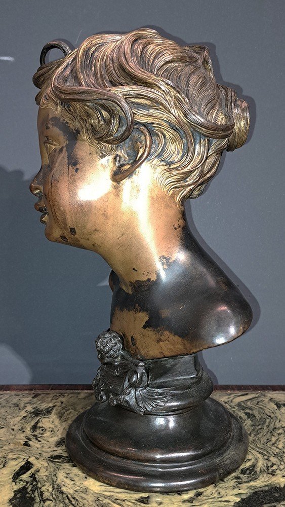 Piccolo busto in bronzo-photo-4