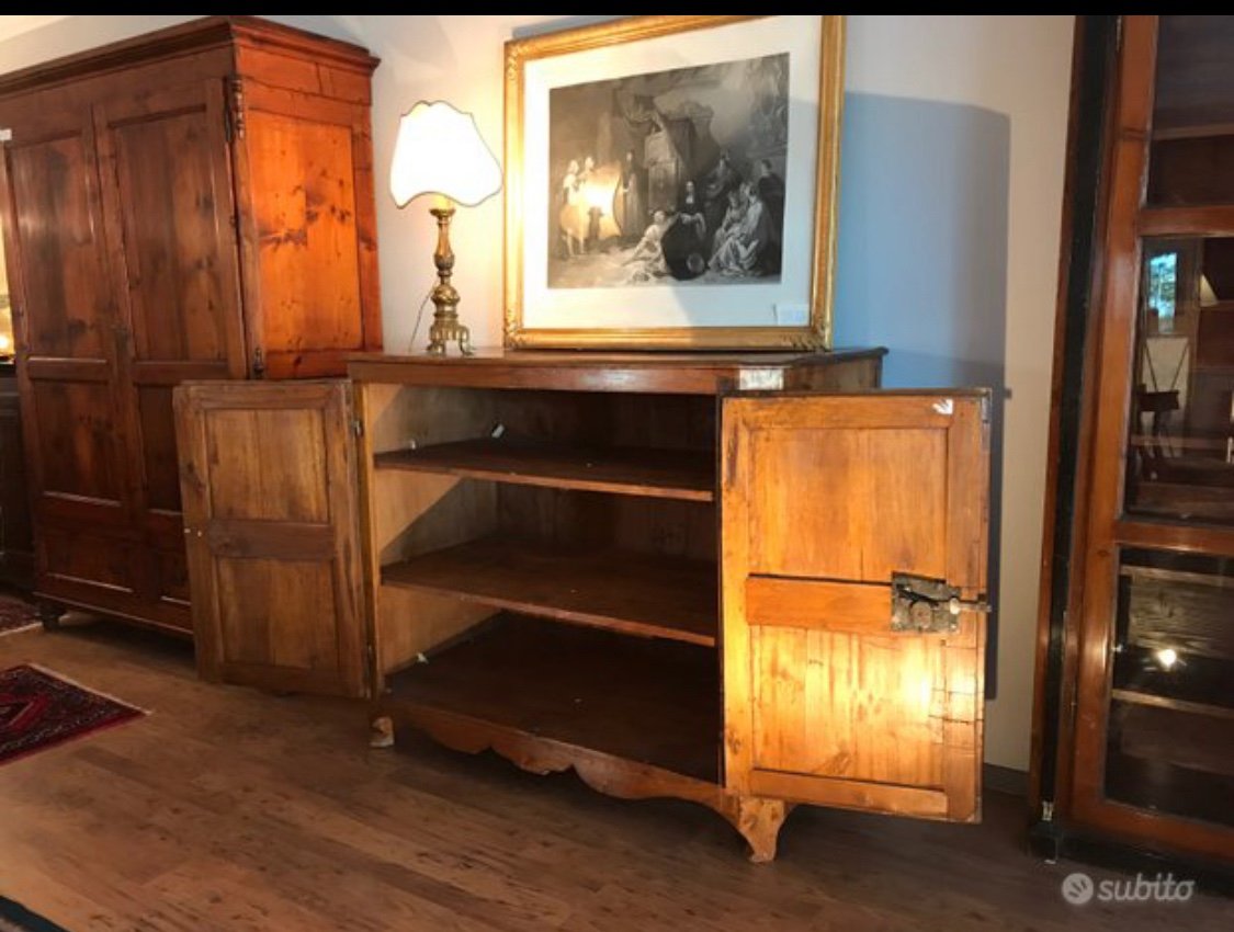 Credenza in legno di Gattice . Siena fine '700.-photo-3