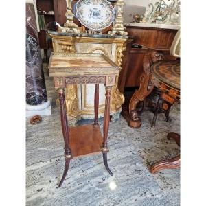 Gueridon lamp table in mogano Francia Napoleon III