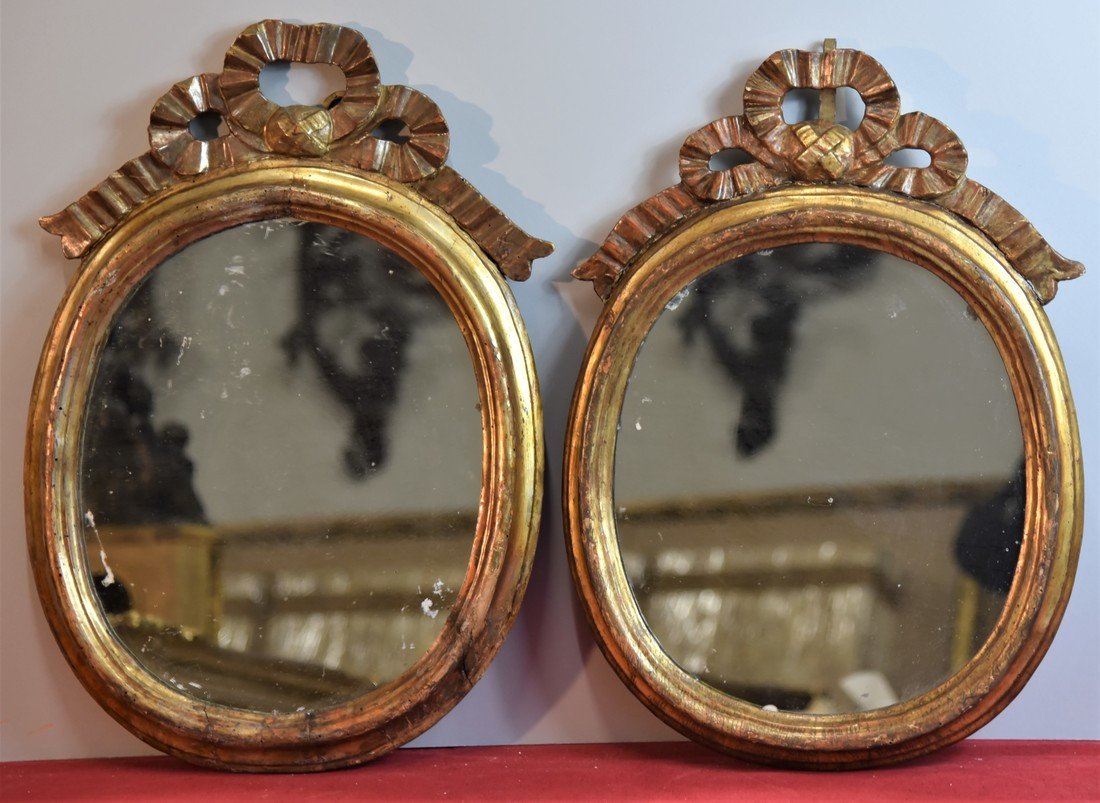 Ancienne Paire De Miroirs Du 18ème Siècle