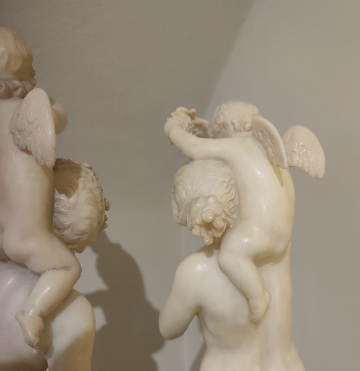 Coppia di sculture in alabastro -photo-4