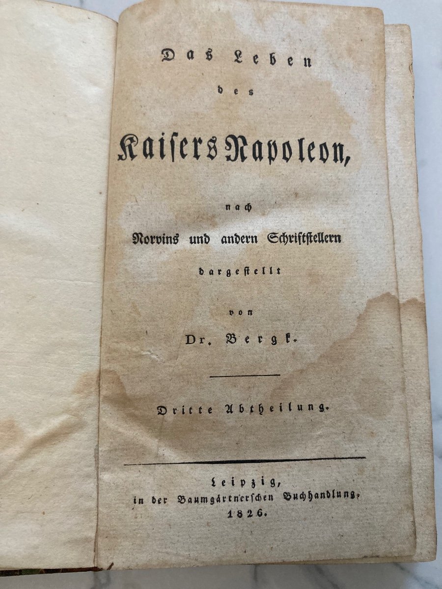 Napoleone Bonaparte 3 vol Dr.Berg 1826-photo-3