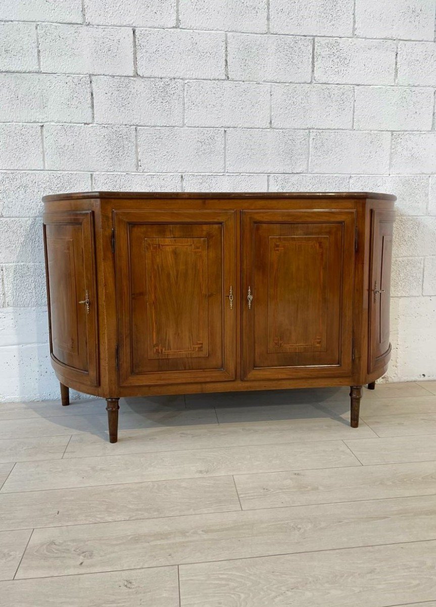 CREDENZA IN NOCE, PIEMONTE FINE XVIII sec.-photo-3