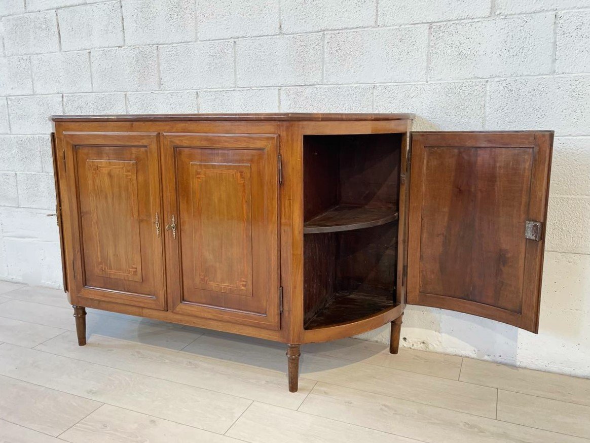 CREDENZA IN NOCE, PIEMONTE FINE XVIII sec.-photo-2