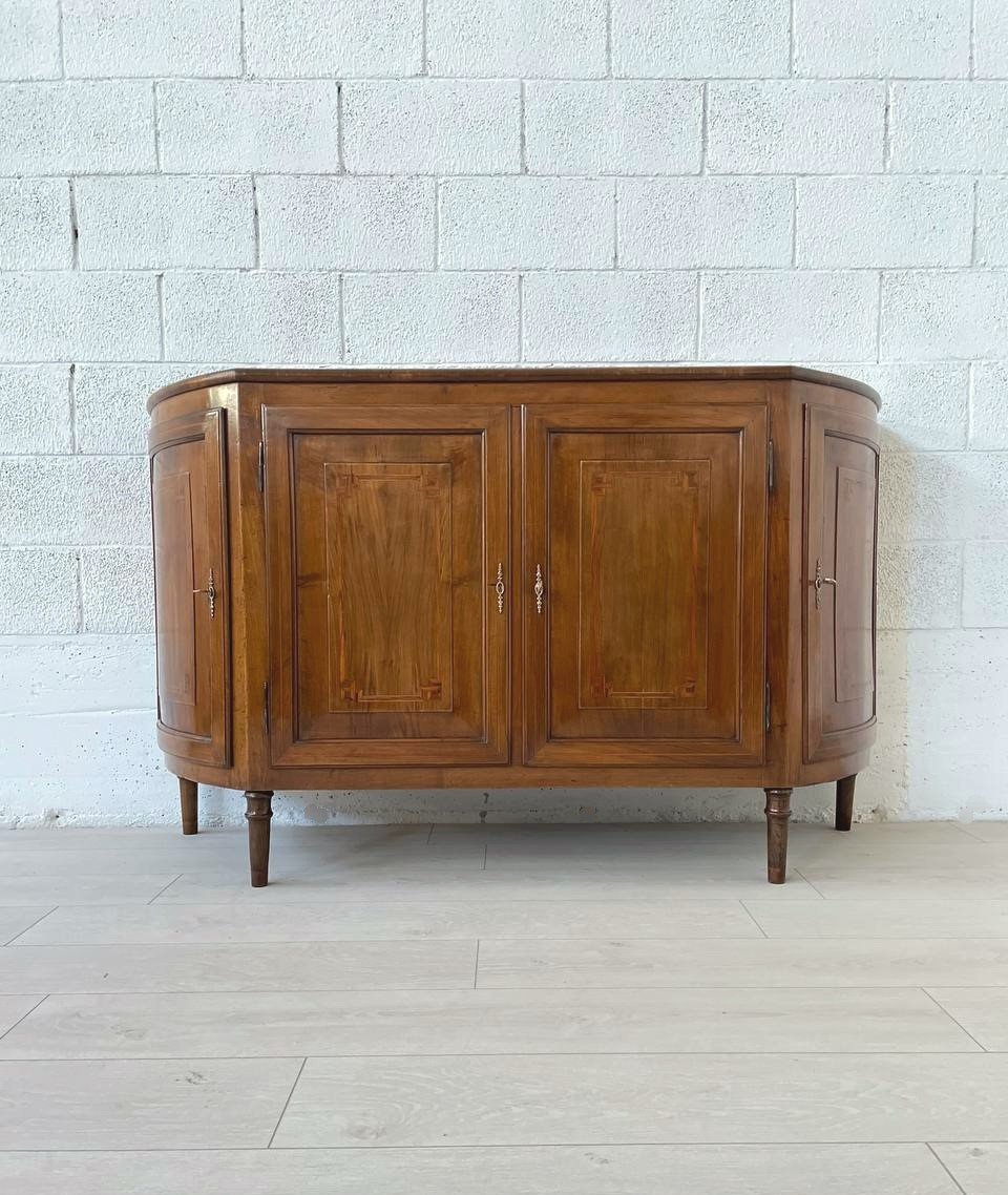 CREDENZA IN NOCE, PIEMONTE FINE XVIII sec.