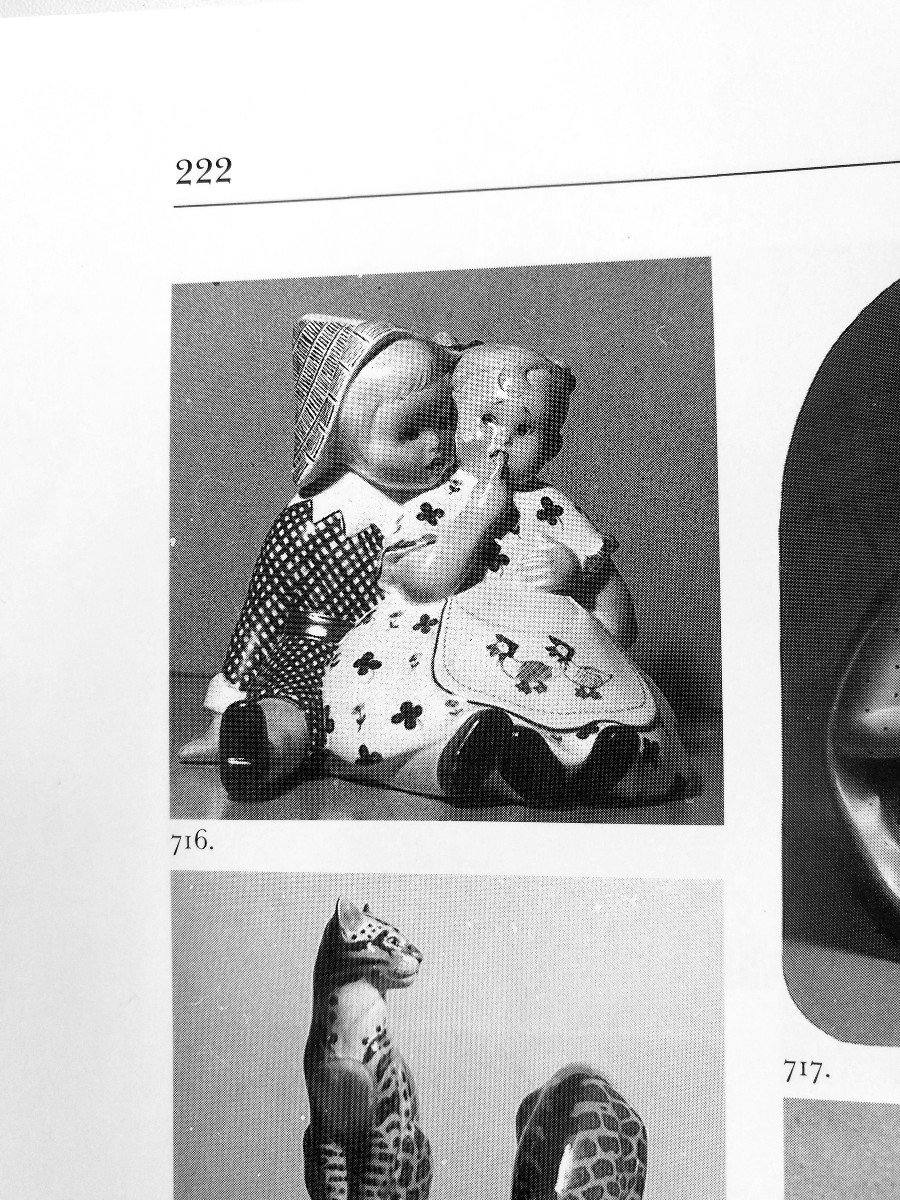 LENCI, COPPIA BIMBI IN CERAMICA 1939 -photo-2