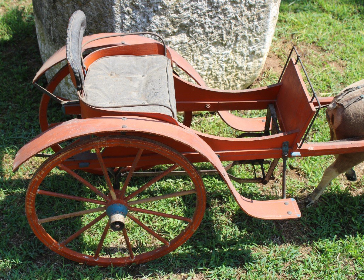 CALESSE CON CAVALLO A PEDALI, GIOCATTOLO DI INIZIO '900.-photo-1