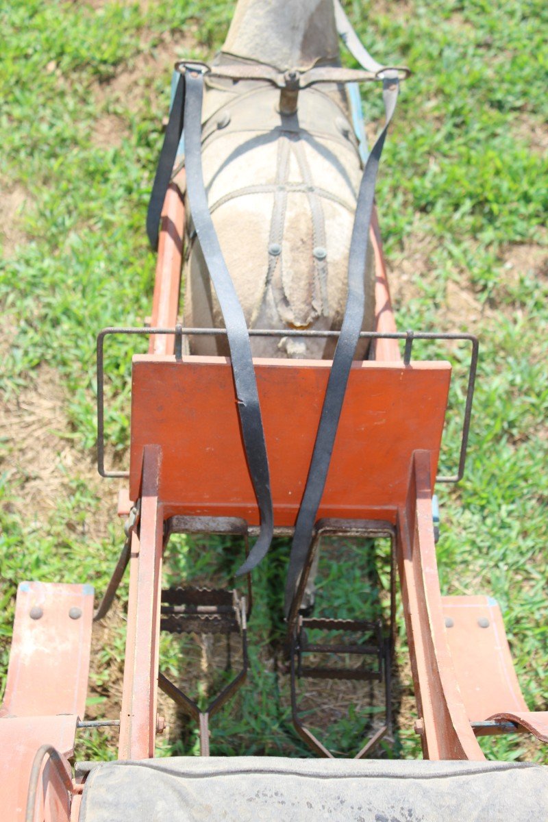 CALESSE CON CAVALLO A PEDALI, GIOCATTOLO DI INIZIO '900.-photo-2