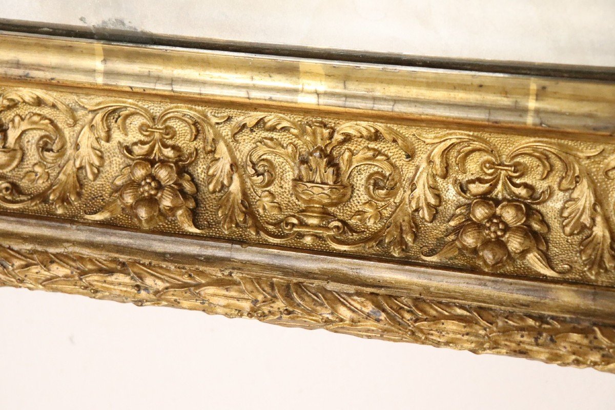 Proantic: Specchio da parete Art Nouveau in legno dorato