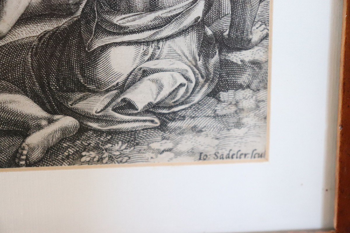 Johann Sadeler I, La decollazione di San Paolo, incisione, XVI secolo-photo-4