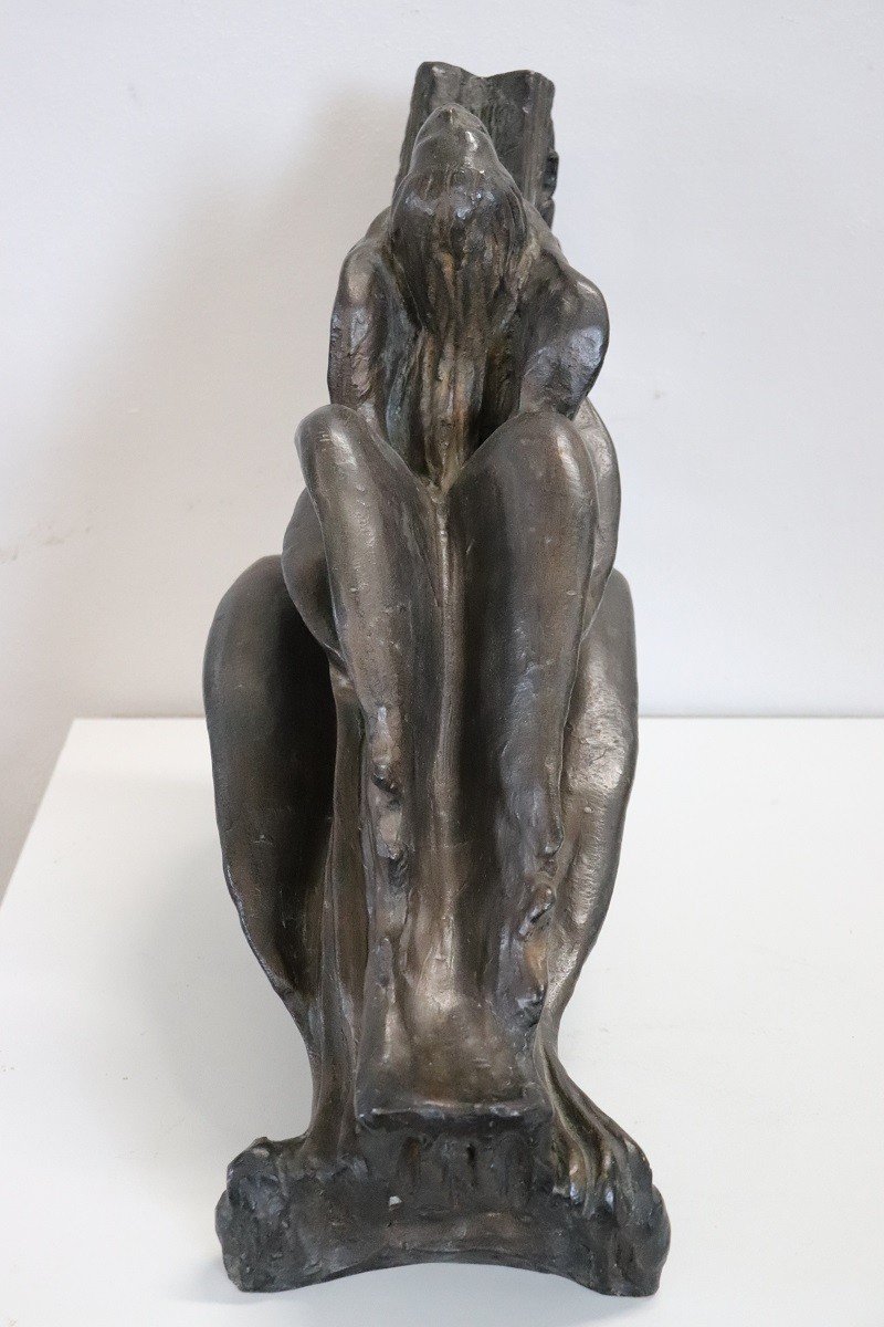 Angelo Art Deco, anni '20-'40, scultura in bronzo-photo-4