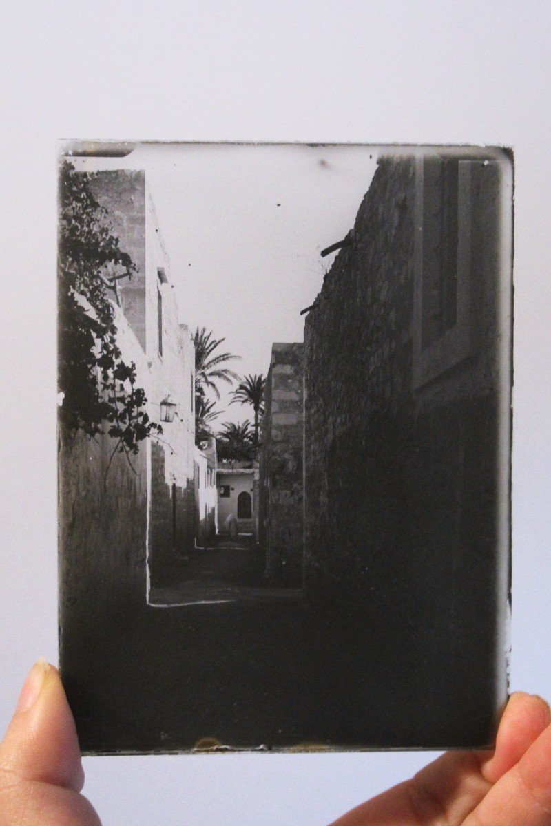 Lastre di vetro fotografiche vintage, fine 800' inizio 900' di colonia Tedesca-photo-3