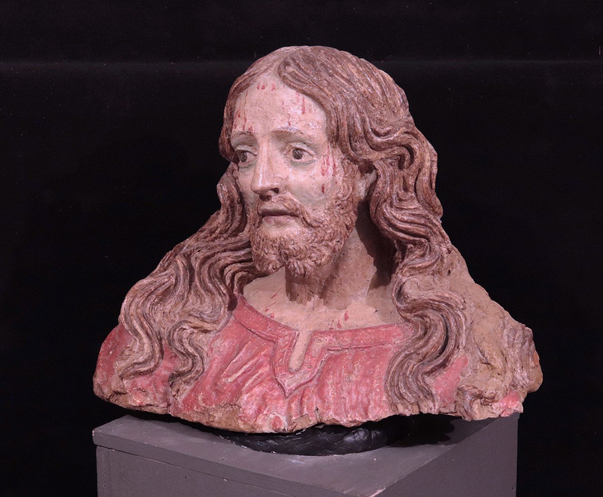 Busto di Cristo in terracotta, '500-photo-4