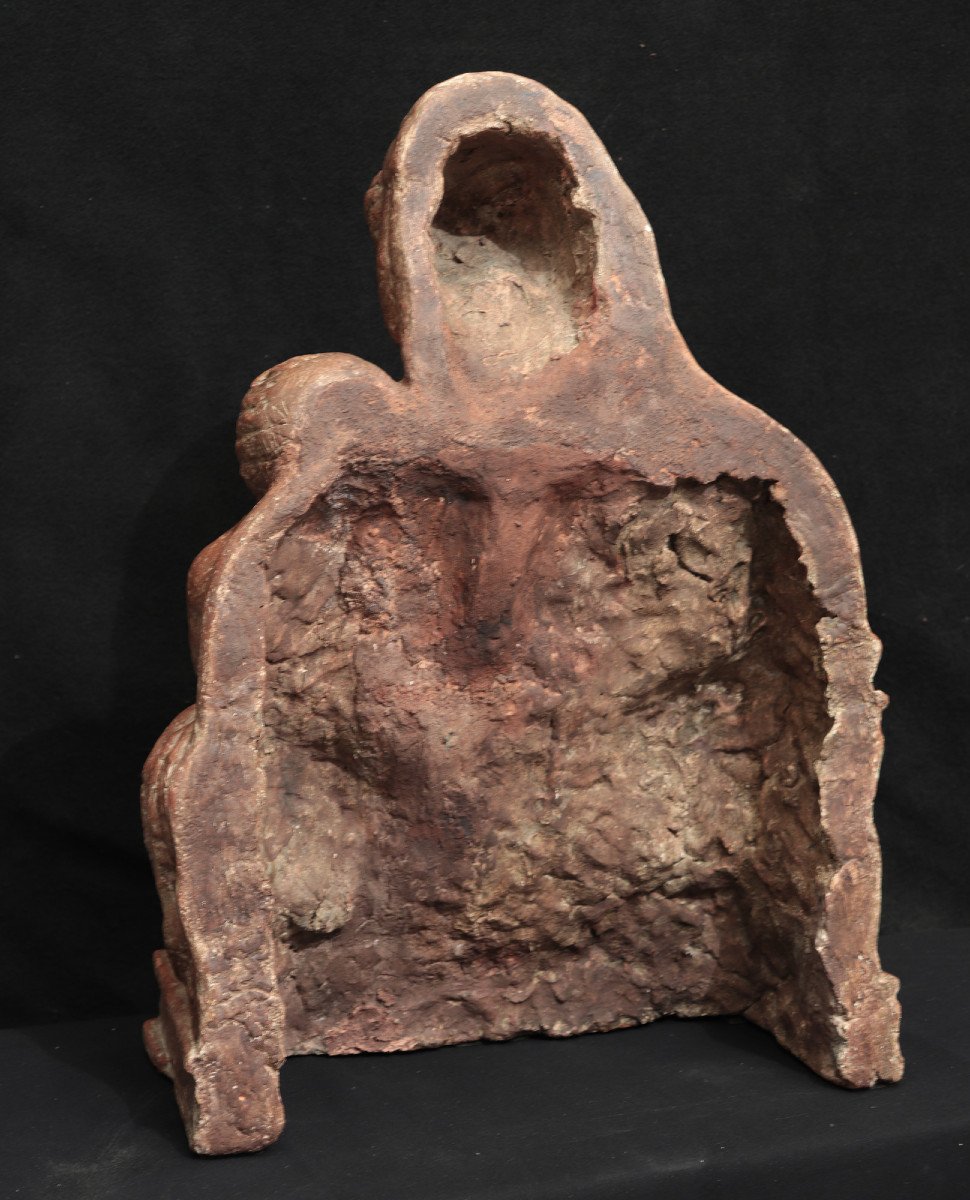 Scultura in terracotta, Madonna con Bambino, Firenze, '500-photo-1