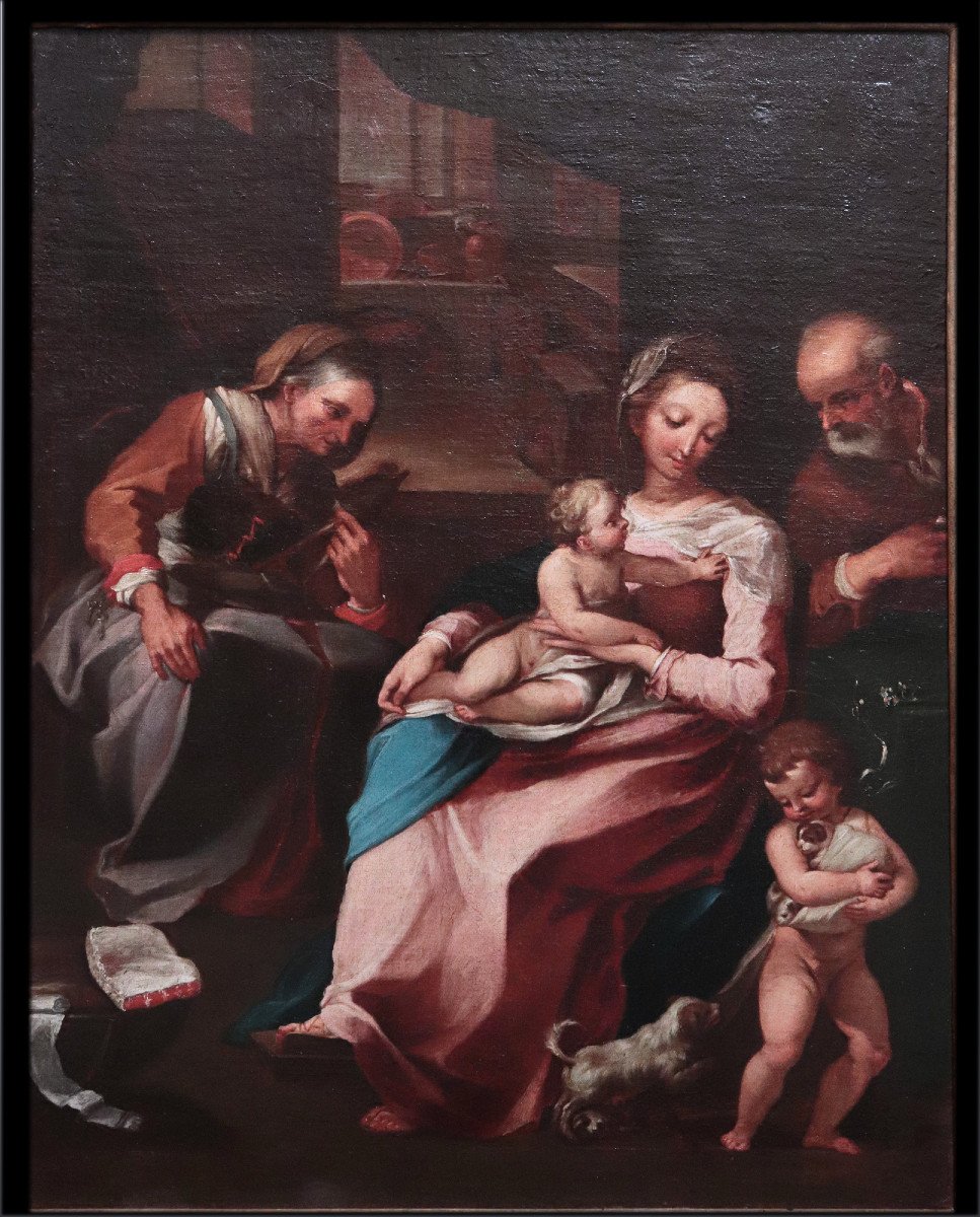 Ventura Salimbeni (siena 1568-1613) - Sacra Famiglia-photo-3