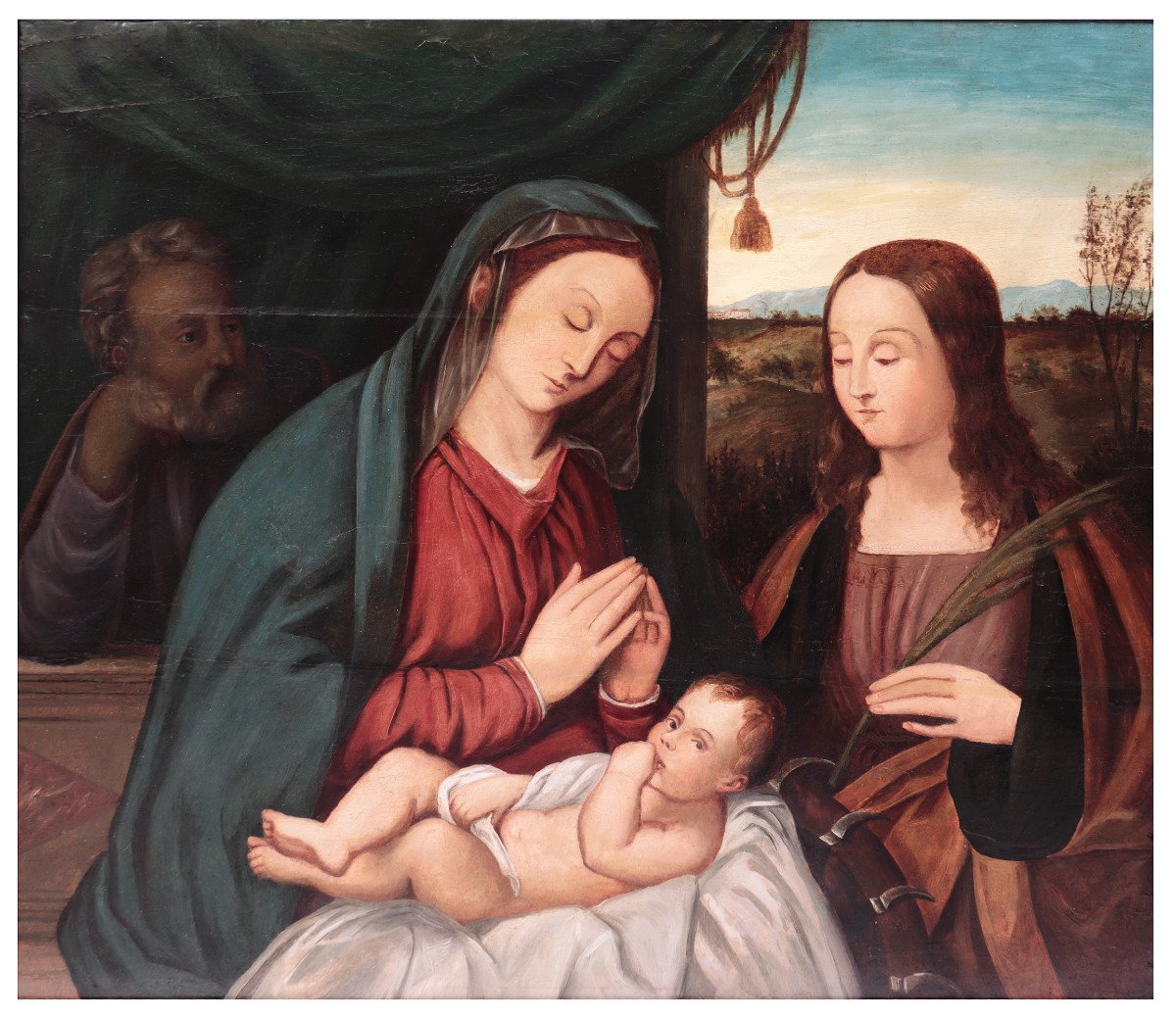 Francesco Rizzo da Santacroce (1485-1545) - Sacra famiglia -photo-2