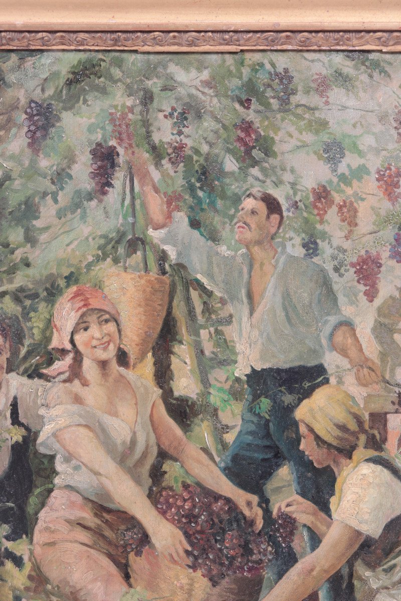 Matania Fortunino (1881-1963) - La vendemmia-photo-3