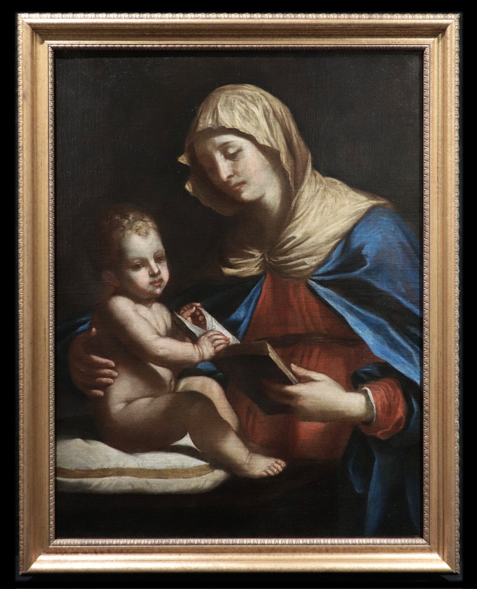 Bartolomeo Gennari (Bologna 1594-1661) - Madonna con Bambino-photo-2