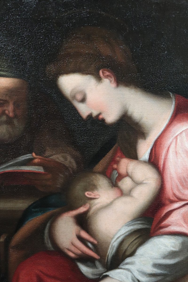 Giovanni Battista Paggi (Genova, 1554–1627) - Sacra Famiglia-photo-3