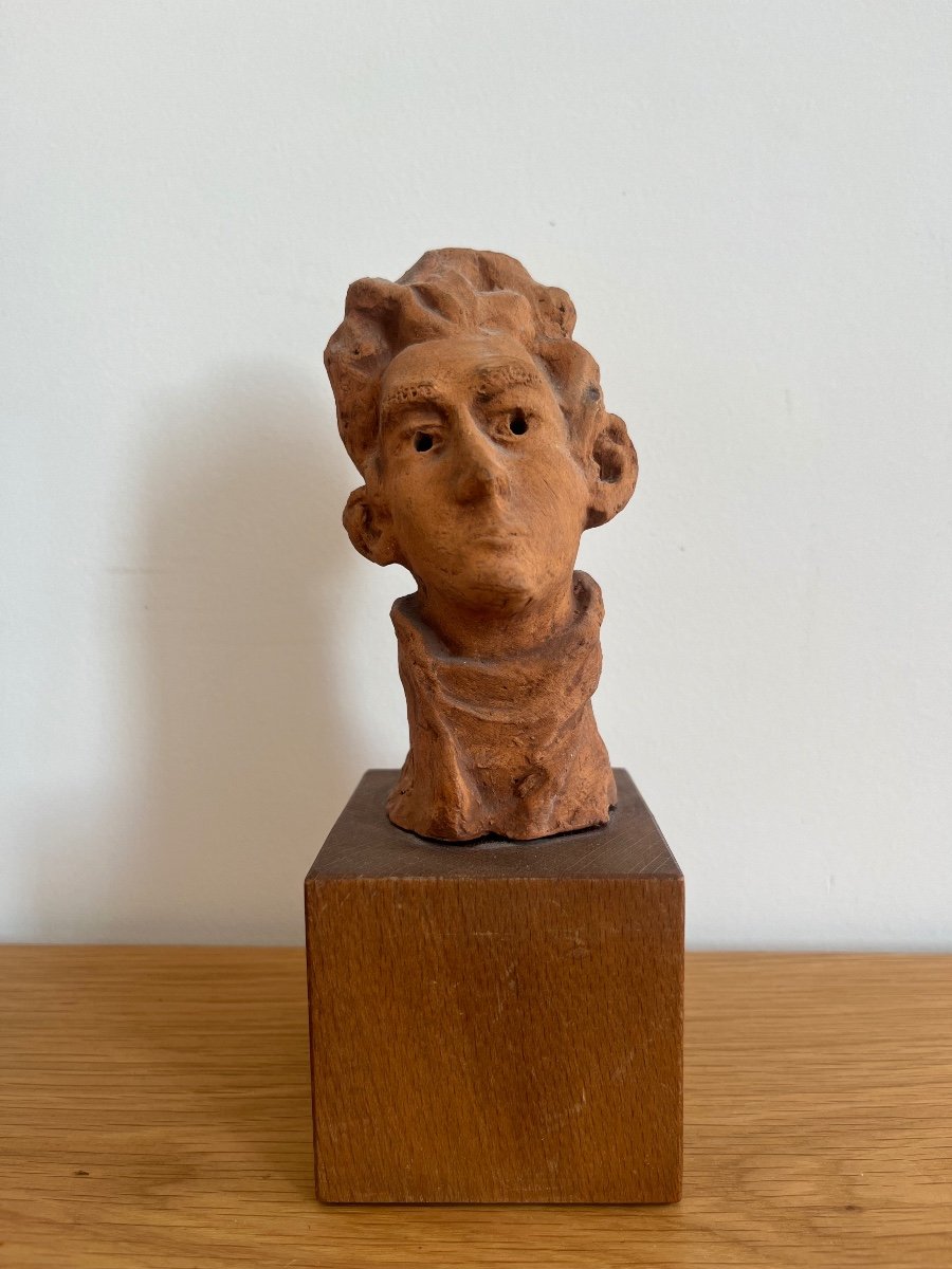 Figura maschile in terra cotta-photo-2