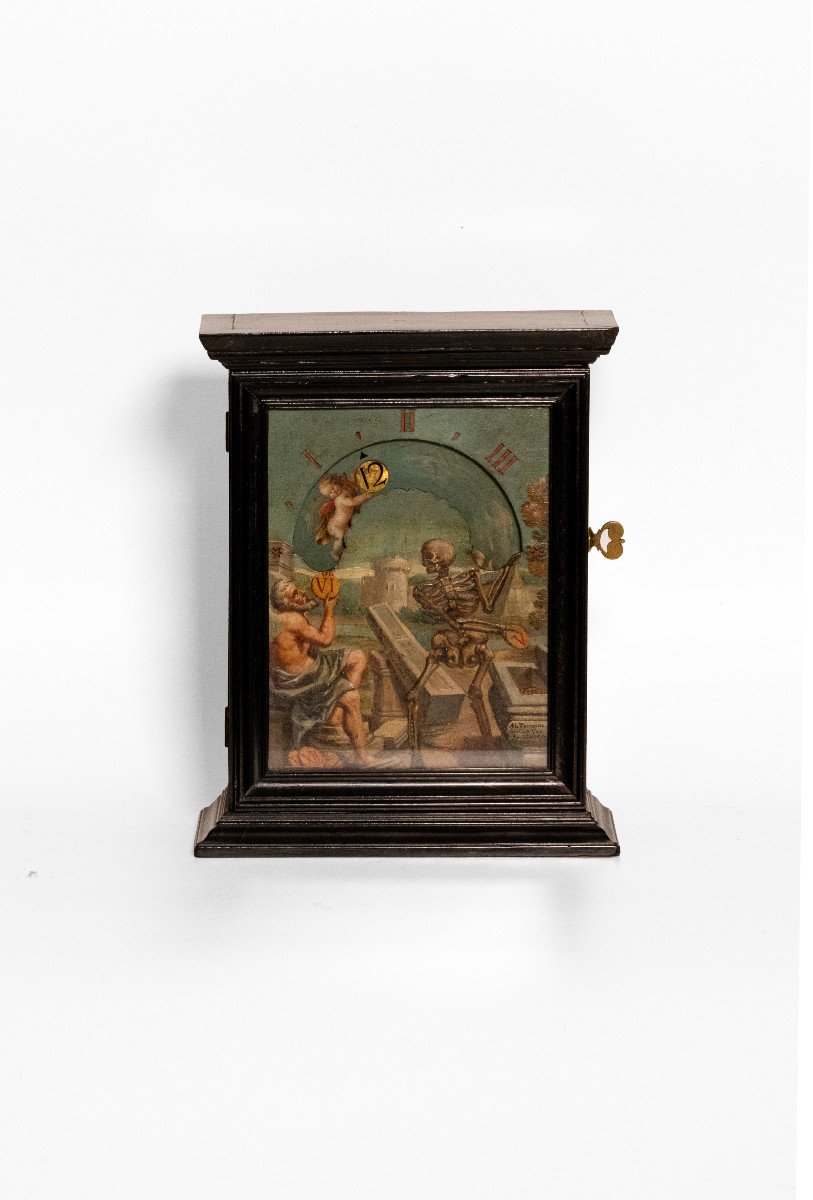 Raro Orologio Notturno in Miniatura, firmato Calin - Seconda metà del 1600