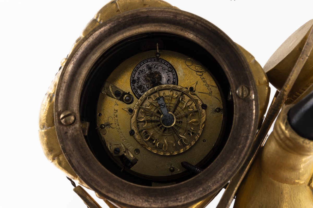 Petite Montre Pendulette Française, ‘le Portefaix’ Au Bon Sauvage-photo-5