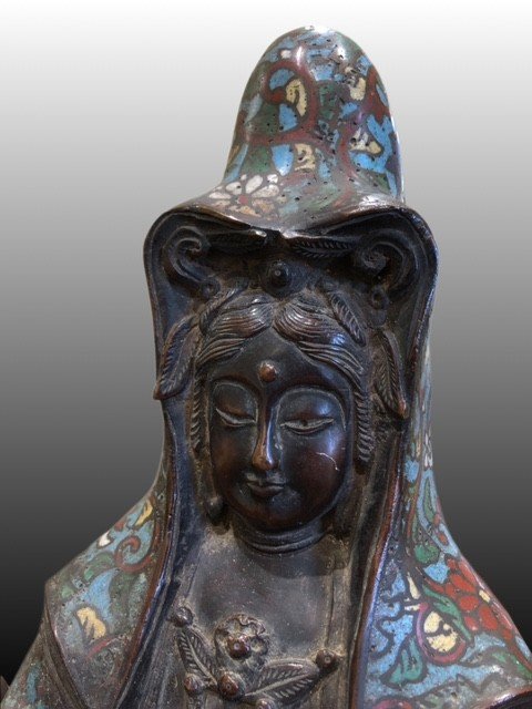 SCULTURA IN BRONZO CLOISONNE' -photo-7