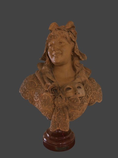 SCULTURA IN TERRACOTTA FIRMATA " DOM.VAN DEN BOSSCHE " -photo-4