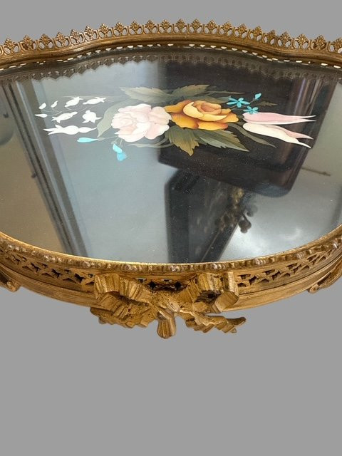 VASSOIO IN BRONZO E PIETRE DURE -photo-2