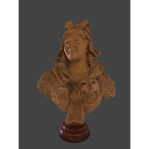 SCULTURA IN TERRACOTTA FIRMATA " DOM.VAN DEN BOSSCHE " 